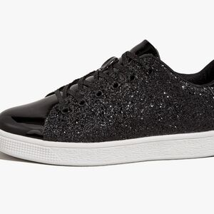 Sparkling Black Women's Sneakers
